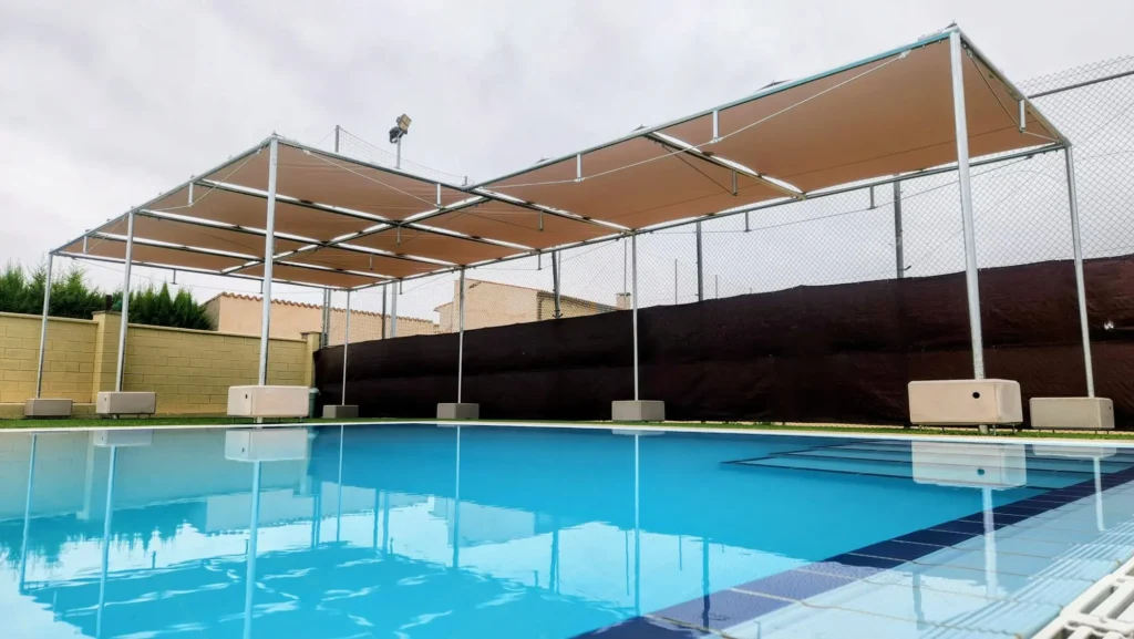 pérgola de acero galvanizado a medida