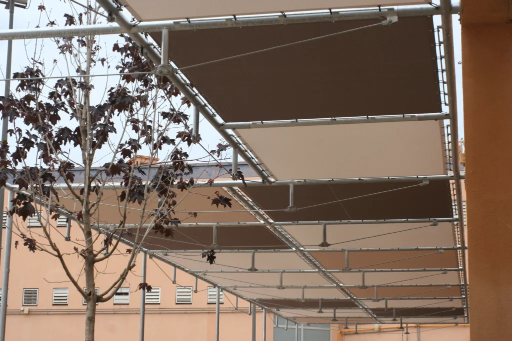 pérgola de acero galvanizado