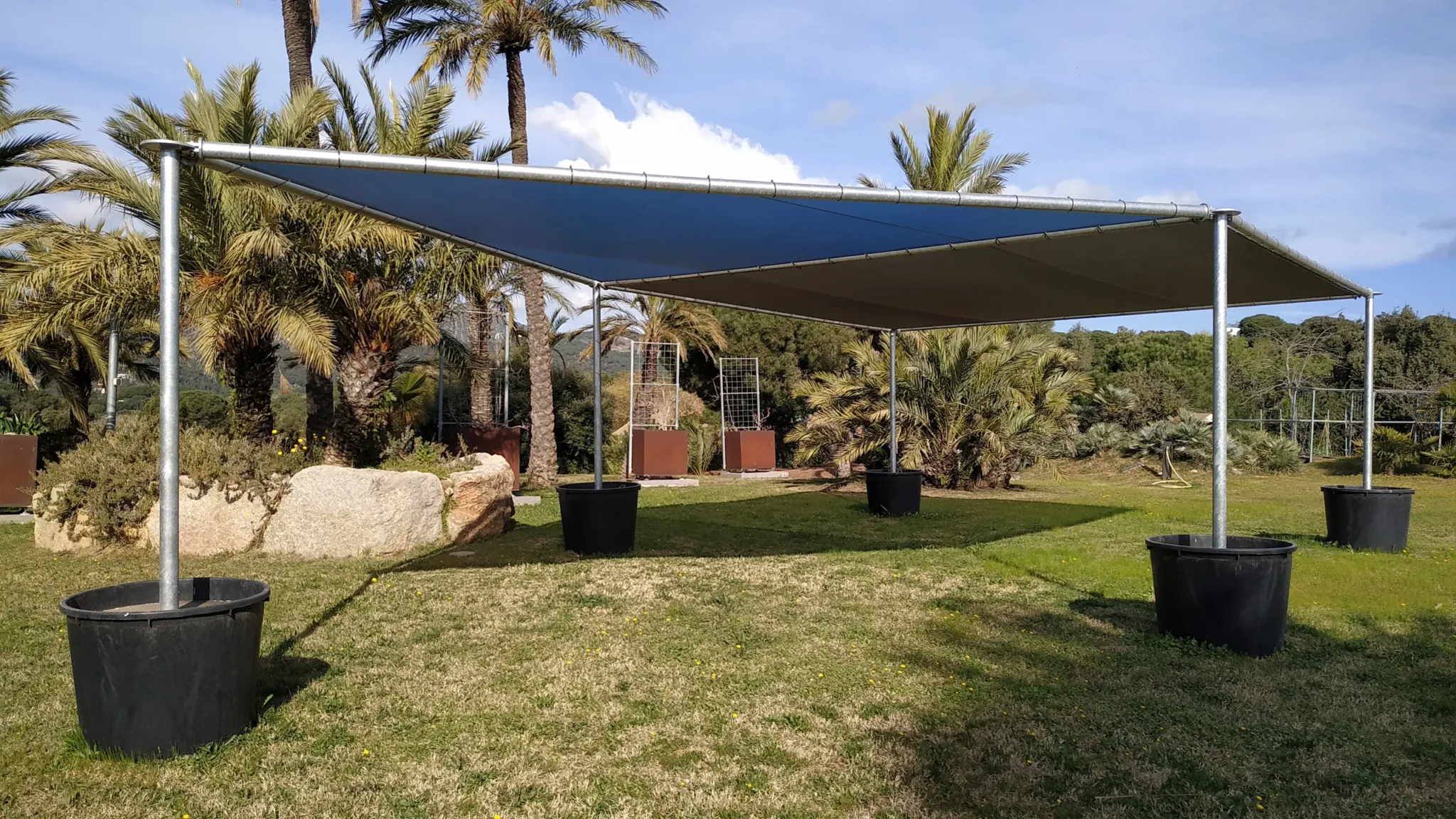 pérgola temporal fácil de montar y desmontar