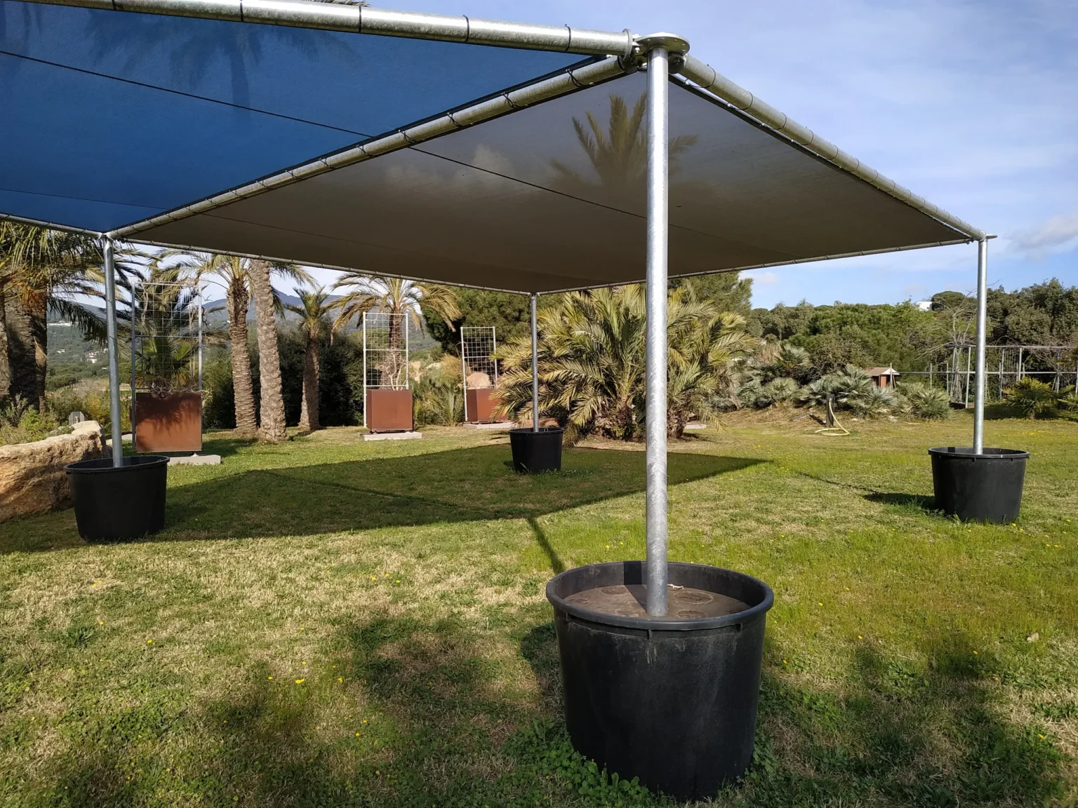 pérgola modular fácil de montar