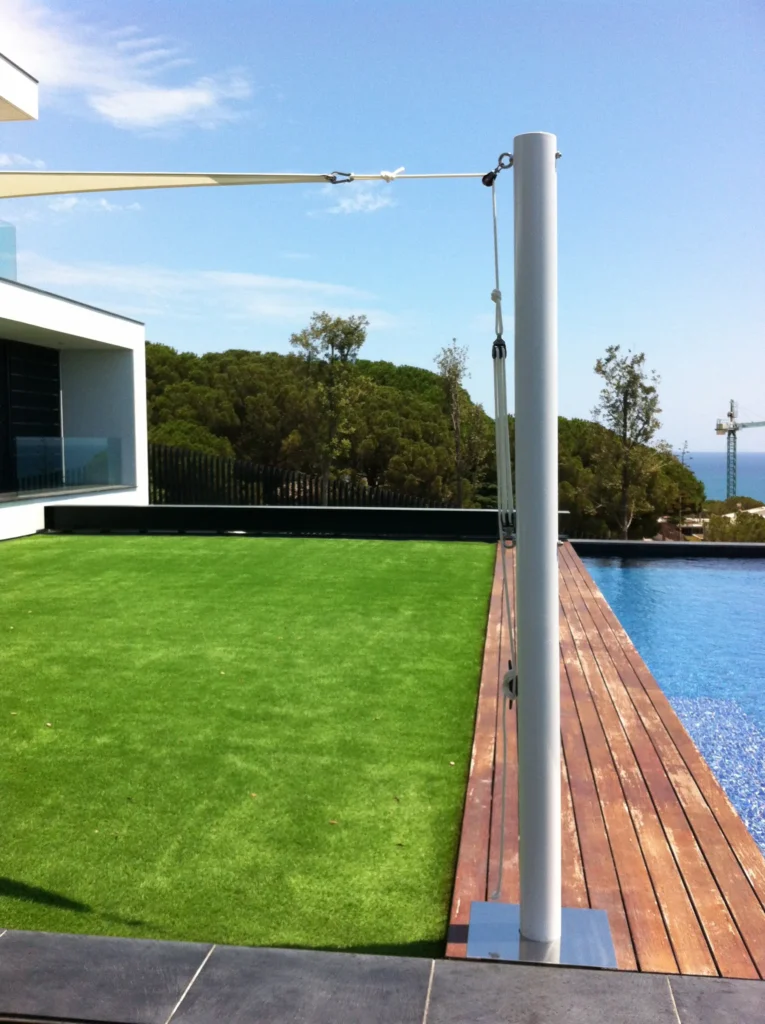 toldo vela con mástil