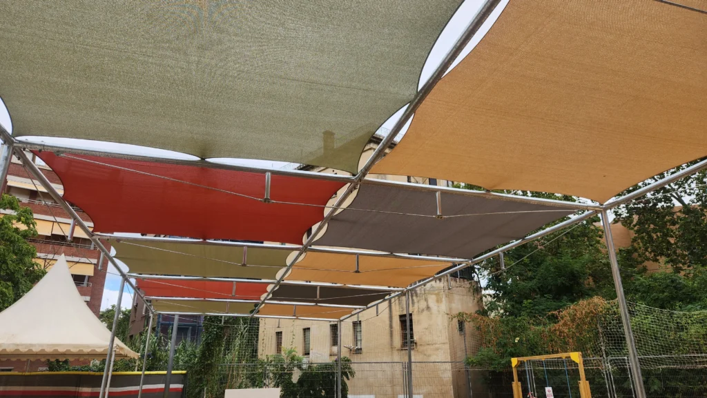 pérgola de acero galvanizado