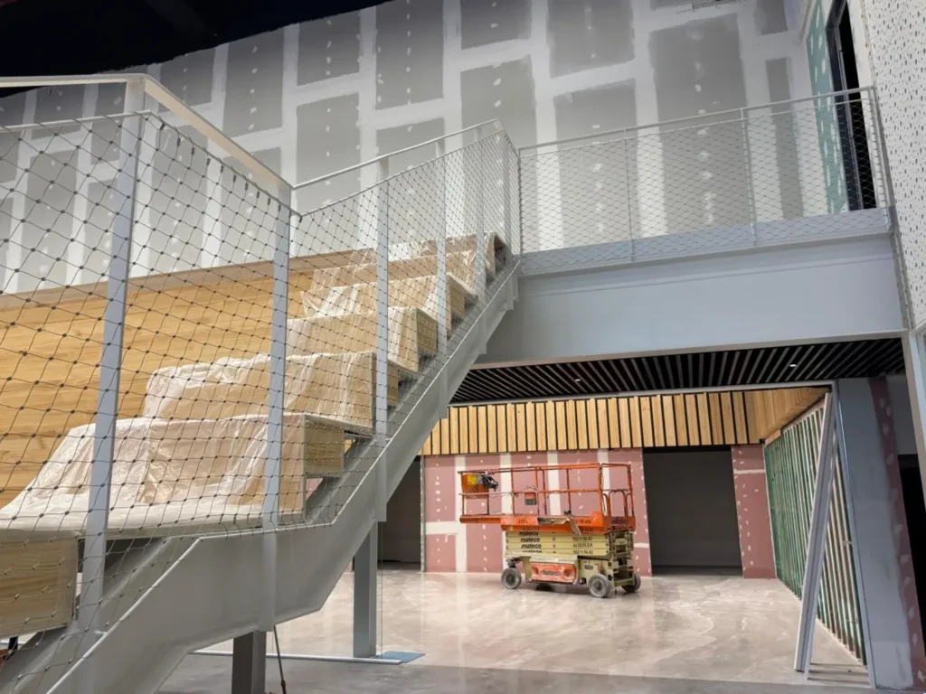 instalación de mallas inox en barandillas