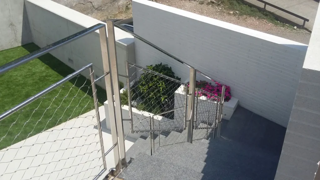 malla de acero inoxidable para barandillas