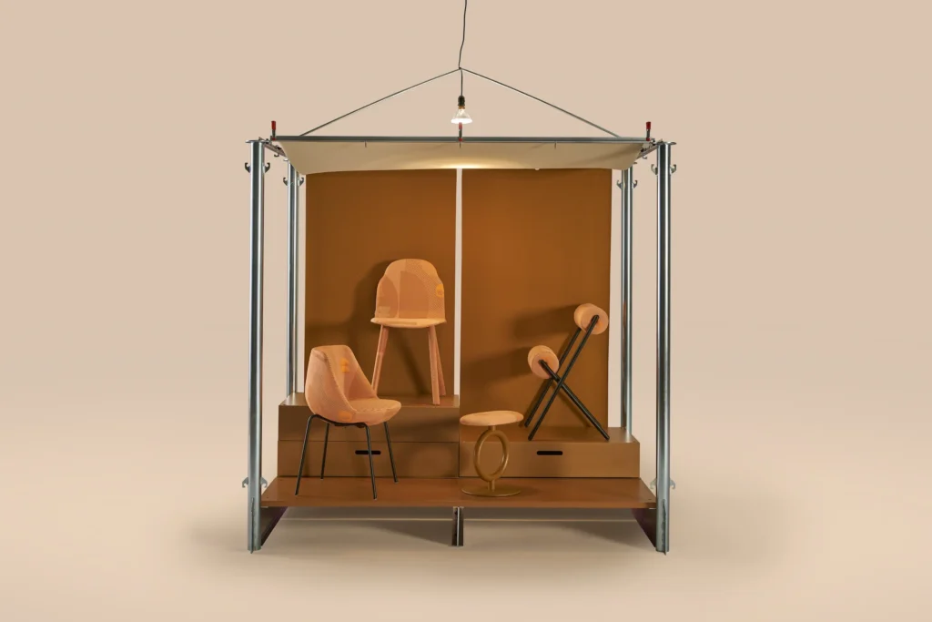 stand metálico modular para exposiciones