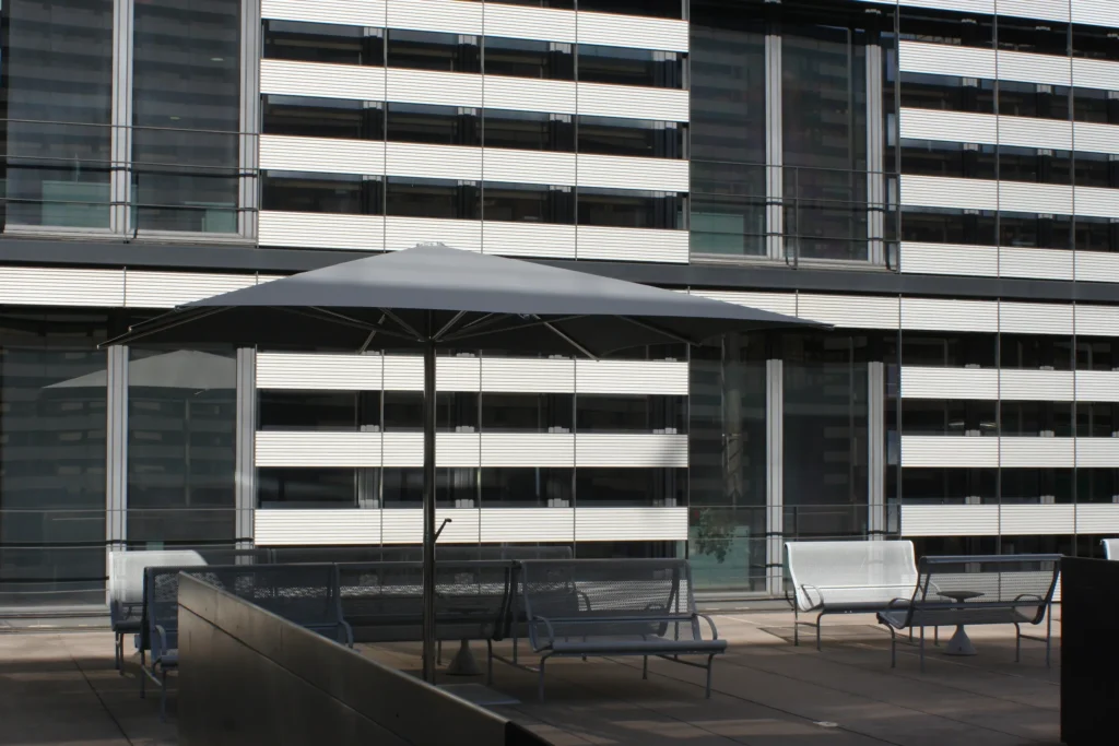 sombrilla de acero inoxidable a medida