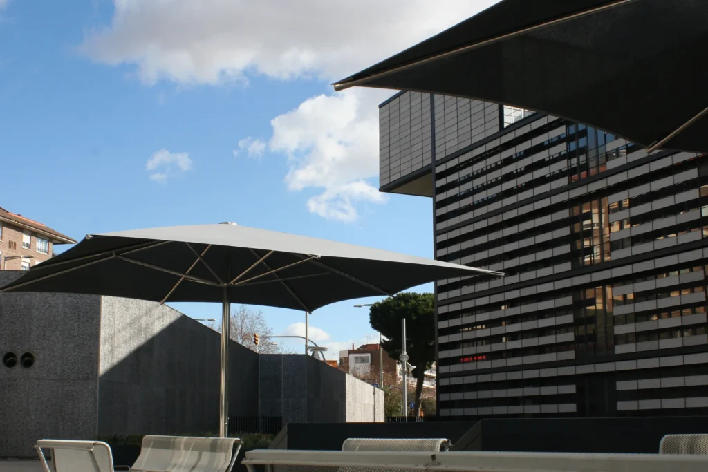 sombrilla de acero inoxidable a medida