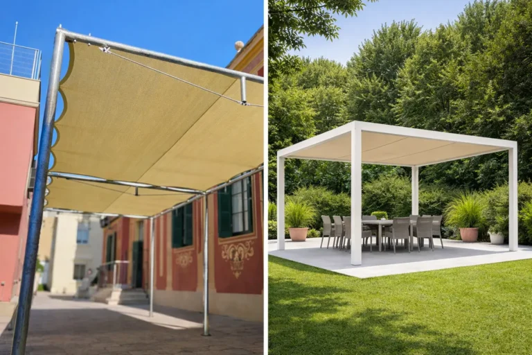 Pérgola de acero galvanizado en caliente vs. pérgola de aluminio comparativa 1 web