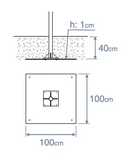 pérgola de acero galvanizado fija